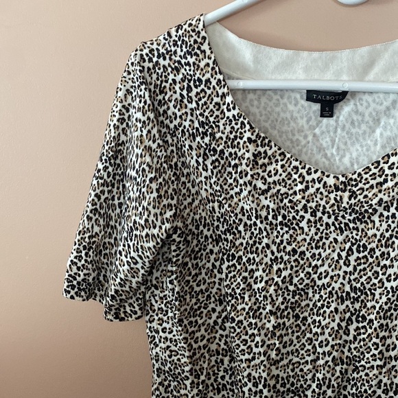 Talbots leopard print top - Picture 3 of 5